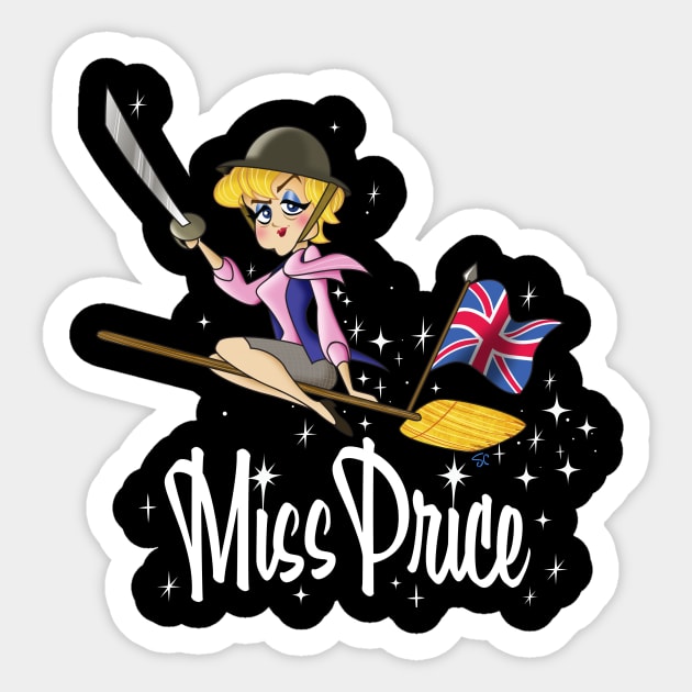 Bewitching Miss Price Sticker by Cartarsauce Threads 